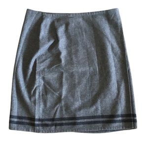 GAP Wool Blend Striped Wrap Skirt 14